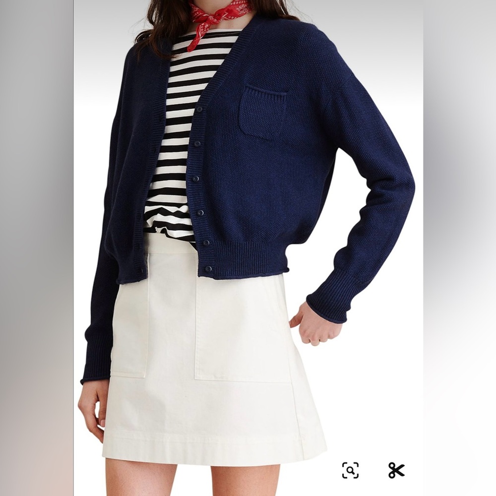 Alex Mill Navy Seed Cardigan, Size Small